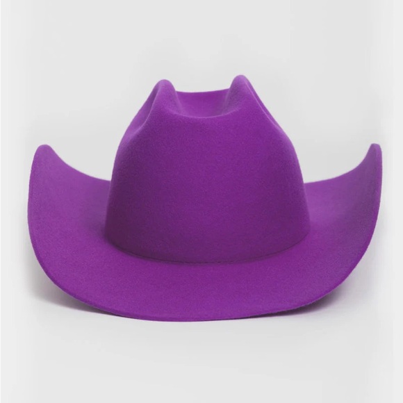Hurricane “The Harvey” Wool Cowboy hat in color Purple - Picture 1 of 6